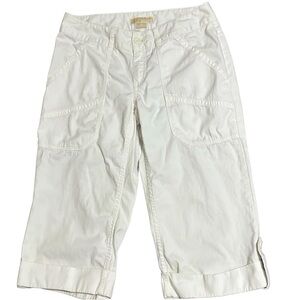 🌸Women’s Michael Michael Kors white capri’s -    size 6 -like new